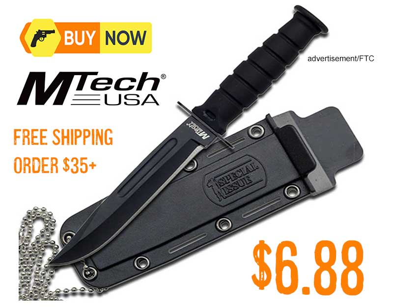 MTech USA MT-632 Series Fixed Blade Tactical Neck Knife lowest price update