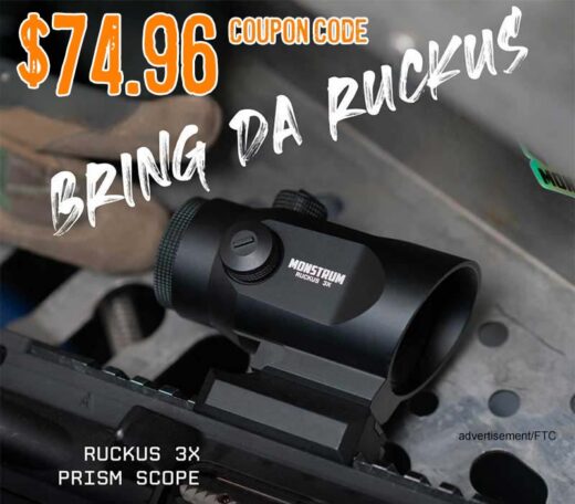 Ruckus 3x Prism Scope with Shake Awake lowest price dec2025