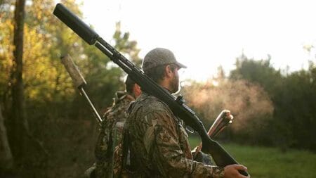 Silencers hunting salvo 12 silencerco turkey hunt video via nraila