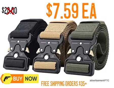 Tactical Belt Military Style Webbing Riggers Web Belt lowest price june2025