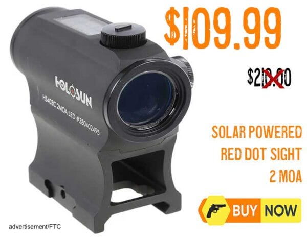 Holosun HS403C Paralow Solar Powered Red Dot Sight Lowest price may2025
