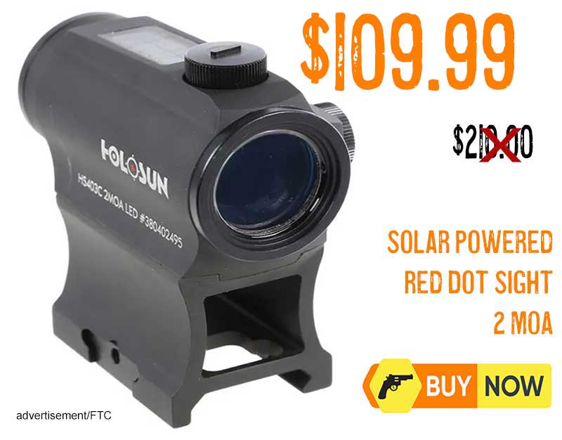 Holosun HS403C Paralow Solar Powered Red Dot Sight Lowest price may2025