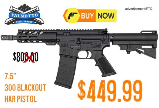 PSA 7.5 300 Blackout Lightweight M-Lok Classic HAR-15 Pistol lowest price may2025
