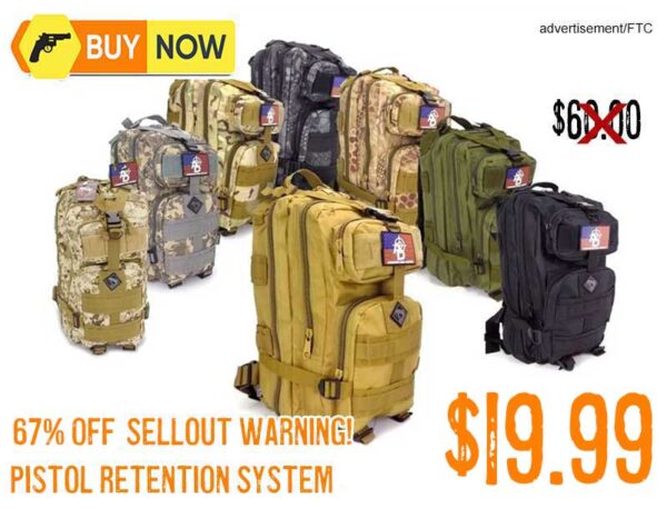 RTAC Medium Backpack Pistol Retention System lowest price agust2025
