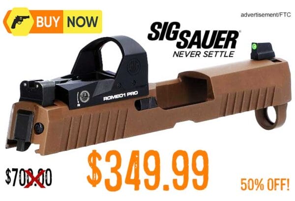 SIG Sauer P320-Xcompact 9mm Coyote Brown Slide Assembly lowest price