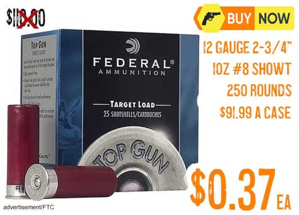 Federal Top Gun 12 Gauge 2-3 4 1 Oz Ammo lowest price oct2025