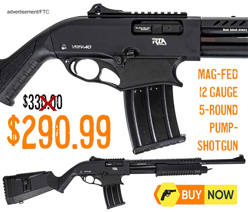 Rock Island VRPA40 12 Gauge 5 Round Pump Shotgun lowest price