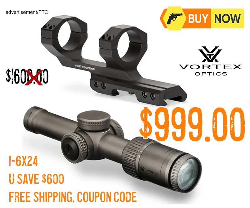 Vortex Razor HD Gen II-E 1-6x24 Riflescope VMR-2 MRAD Reticle with Sport Cantilever Mount lowest price