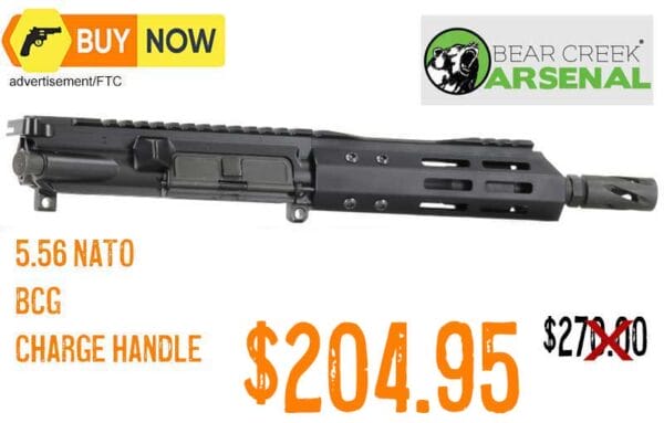 Bear Creek Arsenal BC-15 complete 5.56 NATO Upper & Pistol Length Gas System even lower price aug2025