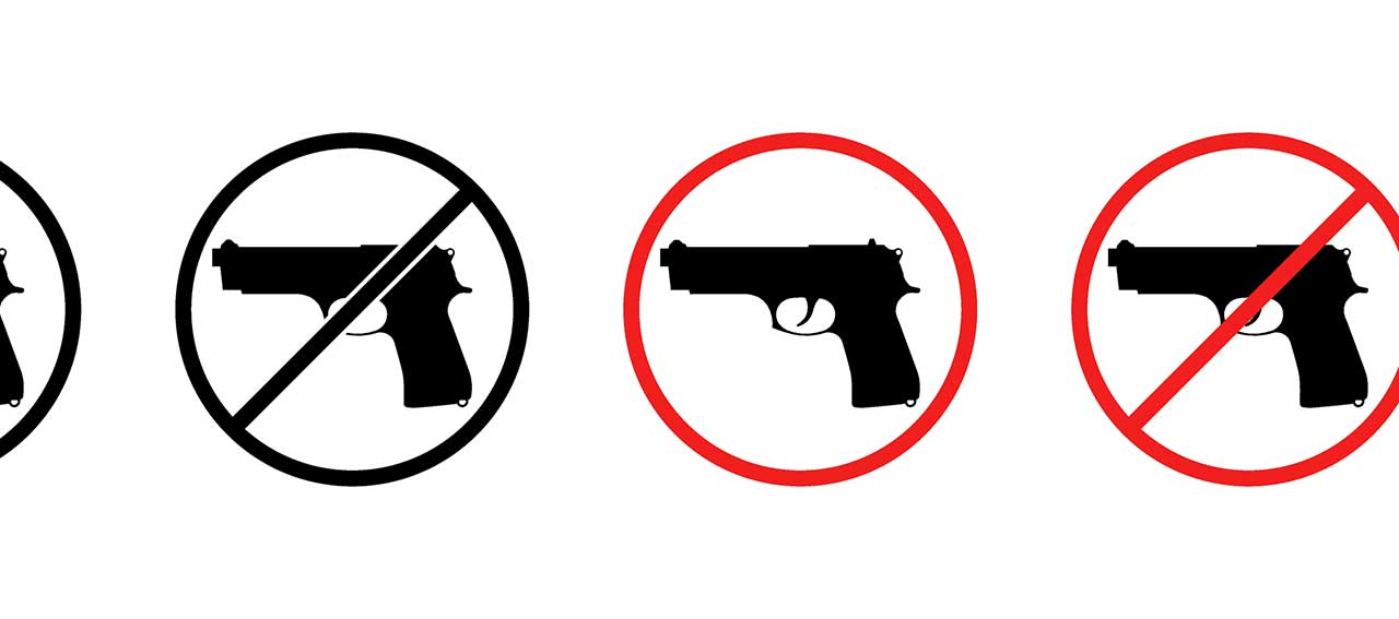 Gun Ban No Hanguns No Sign iStock-Vladyslava Yakovenko 2198930839