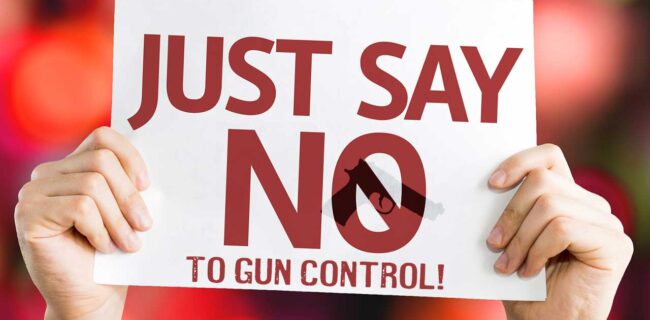 Just Say No Gun Control Gun Bans iStock-gustavofrazao 689431436