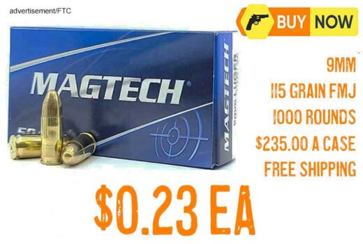 Magtech 9MM 115Gr FMJ 1000 Rounds lowest price Nov2025