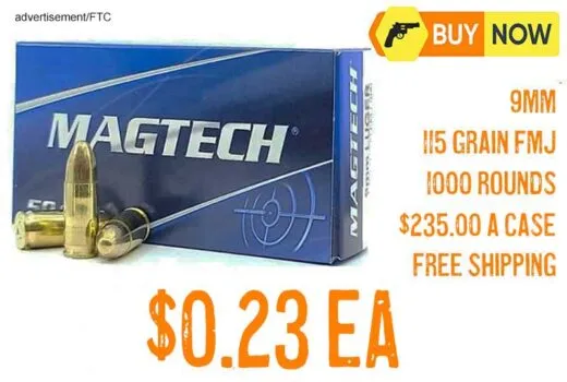 Magtech 9MM 115Gr FMJ 1000 Rounds lowest price Nov2025