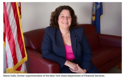 Maria Vullo the now former New York Superintendent of Financial Services