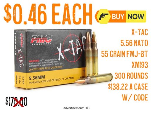 PMC X-TAC 5.56 NATO 55 Grain FMJ-BT Ammo XM193 lowest price
