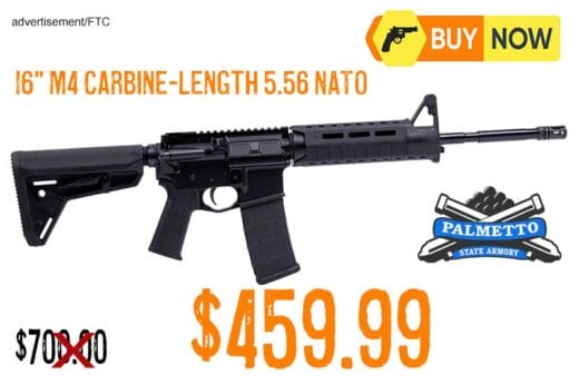 PSA 16" M4 Carbine-Length 5.56 NATO 1/7 Nitride MOE SL EPT Rifle lowest price