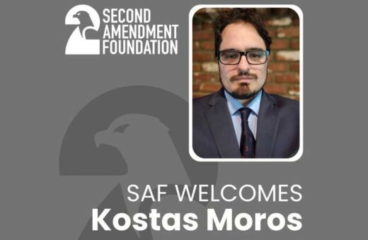 Second Amendment Foundation SAF Names Kostas Moros As Director Of Legal Research & Education