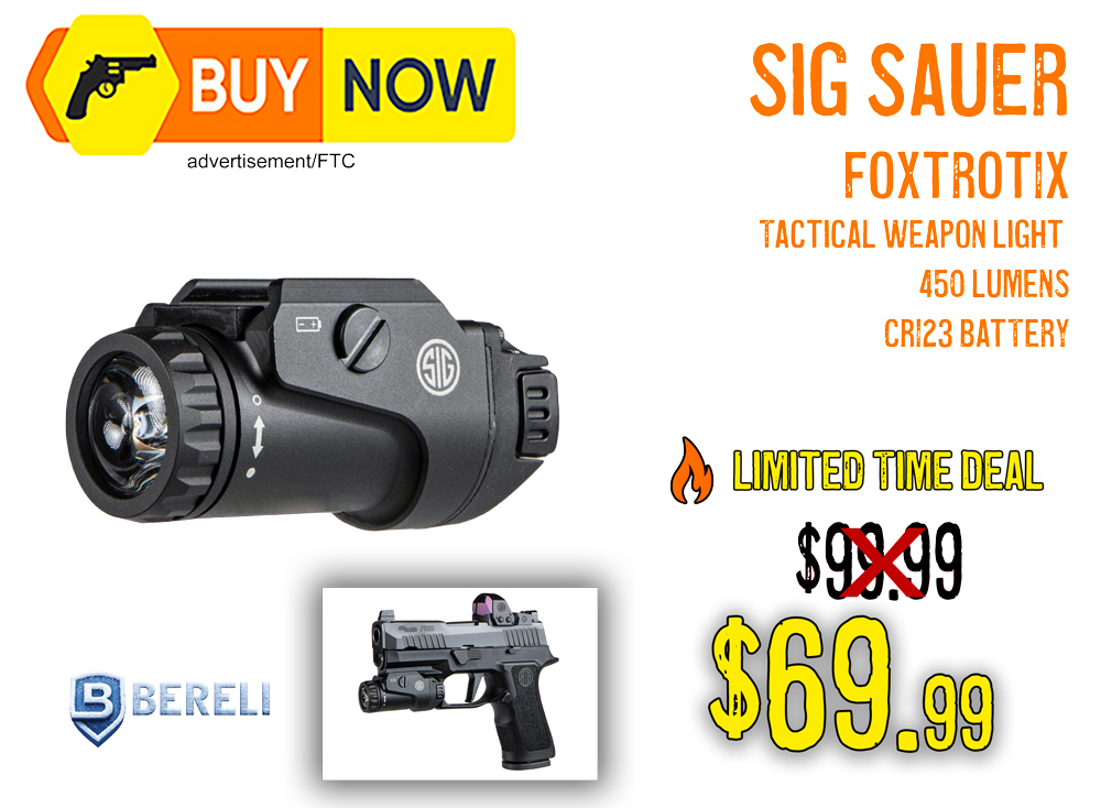 Sig Sauer Foxtrot1X Tactical Light 30%+ OFF ..now $69.99 FREE S&H