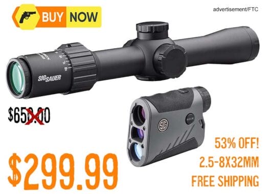 Sig Sauer 2.5-8x32mm Rifle Scope & Range Finder Combo lowest price