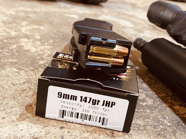 PSA AK-V 35 round magazine loaded with HOP Munitions 147-grain JHP