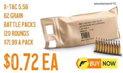 PMC Green Tip 5.56x45mm NATO, FMJ 62 Grain 120 Rounds in a Battle Pack lowest price jan2026