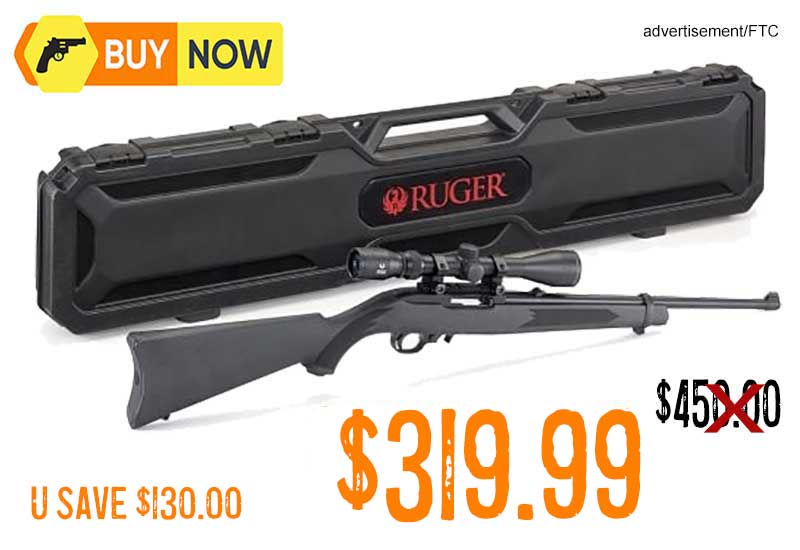 Ruger 1022 Carbine Combo 22LR Scope Case lowest price dec2025