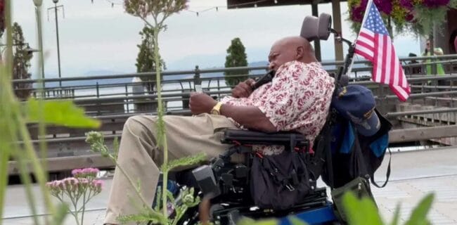 Video shows Seattle waterfront shooting of man in wheelchair over 'stolen valor'