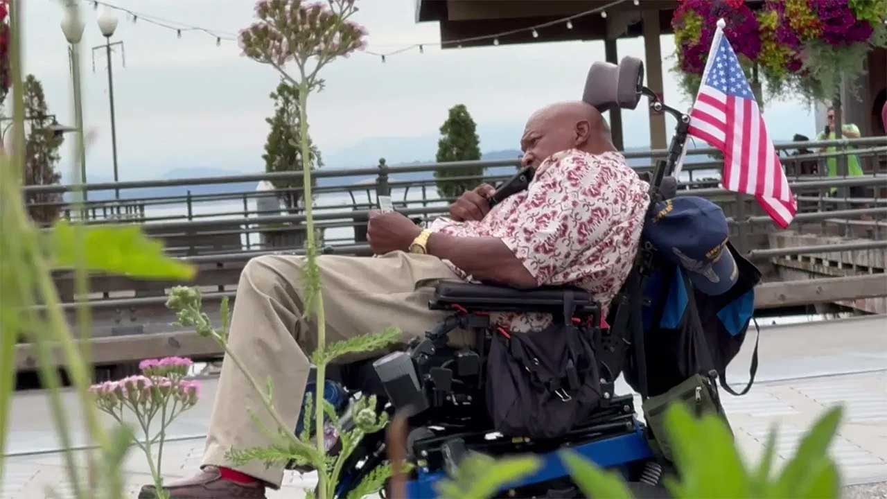 Video shows Seattle waterfront shooting of man in wheelchair over 'stolen valor'