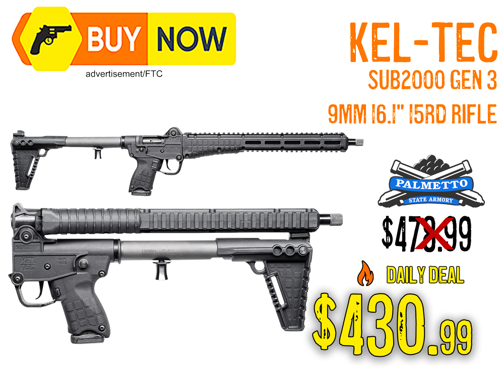 Kel-Tec Sub2000 Gen 3 9mm Rifle – $430.99