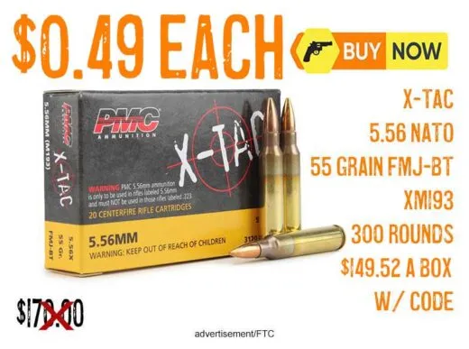 PMC X-TAC 5.56 NATO 55 Grain FMJ-BT Ammo XM193 lowest price jan2026