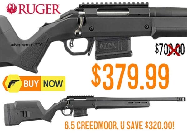 Ruger American Hunter 6.5 Creedmoor Rifle lowest price