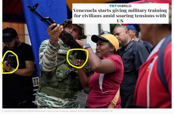 Venezuela starts giving military training for civilians amid soaring tensions with US - Screenshot IMG TRTWorld 9-29-2025