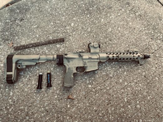 10.5" AR Pistol with buffer weights