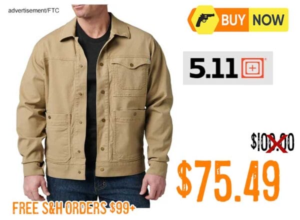 5.11 Tactical Men's Rosser Jacket lowest price