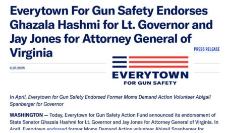 Everytown For Gun Safety Endorses Ghazala Hashmi for Lt. Governor and Jay Jones for Attorney General of Virginia