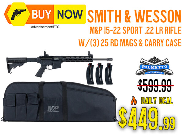 Smith & Wesson M&P 15-22 Sport .22LR Rifle Bundle — $449.99 (Save $150 / 25%)