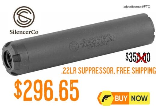 SilencerCo Sparrow 22 .22LR Suppressor lowest price
