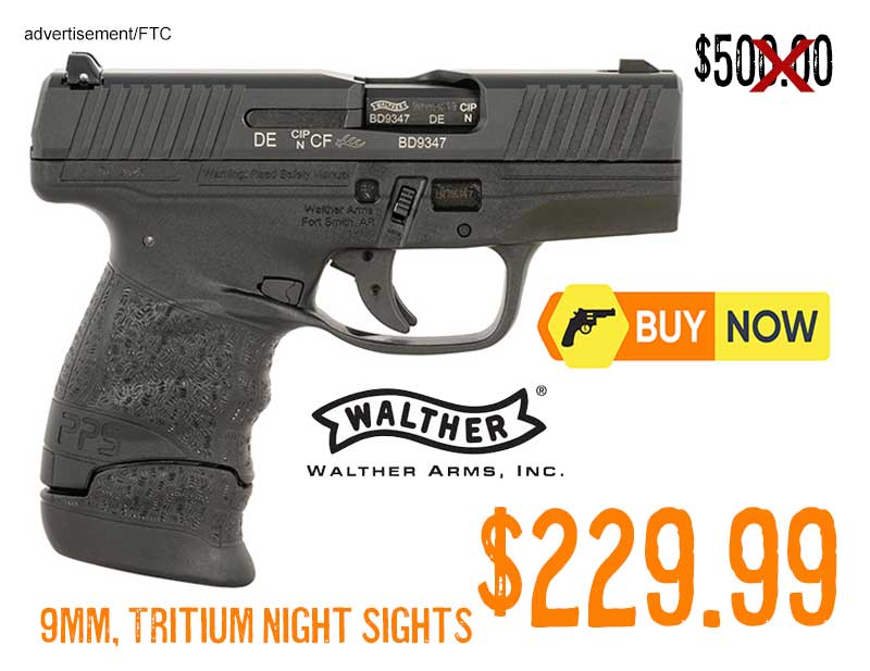 Walther PPS M2 9mm Carry Pistol lowest price