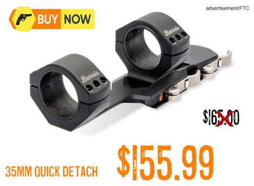 Burris AR-Signature P.E.P.R. 35mm Quick Detach 1-Piece Scope Mount lowest price