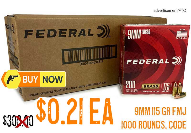Federal Champion Training 9mm 115 Gr FMJ lowest price nov2025update2nd