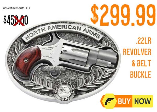 North American Arms .22LR Revolver and Belt Buckle lowest price