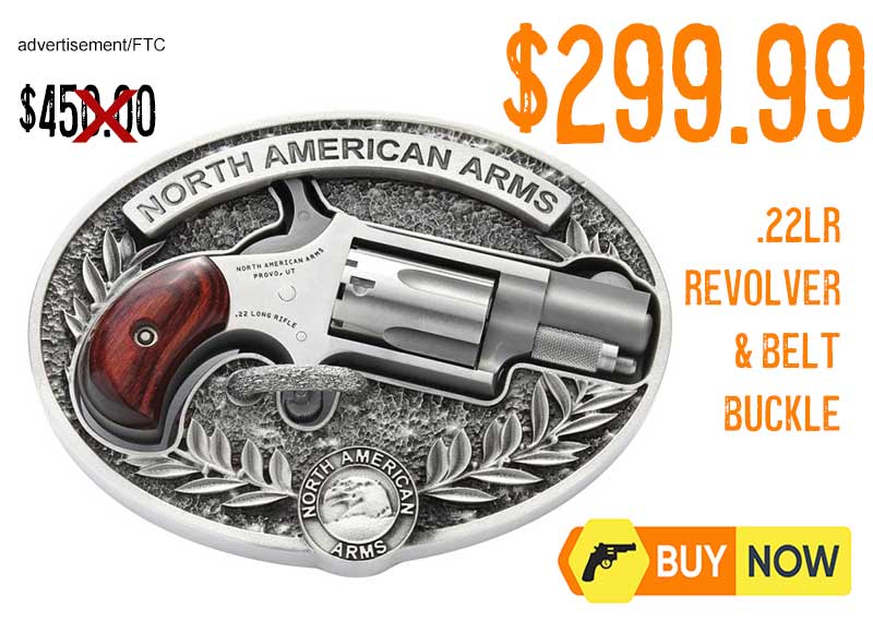 North American Arms .22LR Revolver and Belt Buckle lowest price