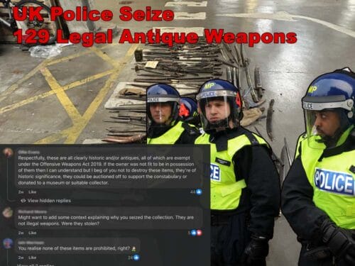 UK Police Seize 129 Legal Antique Weapons