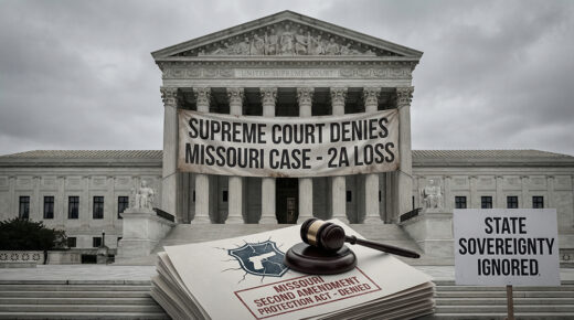 Supreme Court Kills Missouri's Second Amendment Protection Act. Image created by AmmoLand editors with AI.