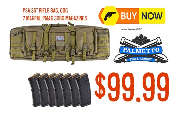 PSA 36" Single Gun Case w/ 7 Magpul PMAG 30 Round AR-15 Mags $99.99