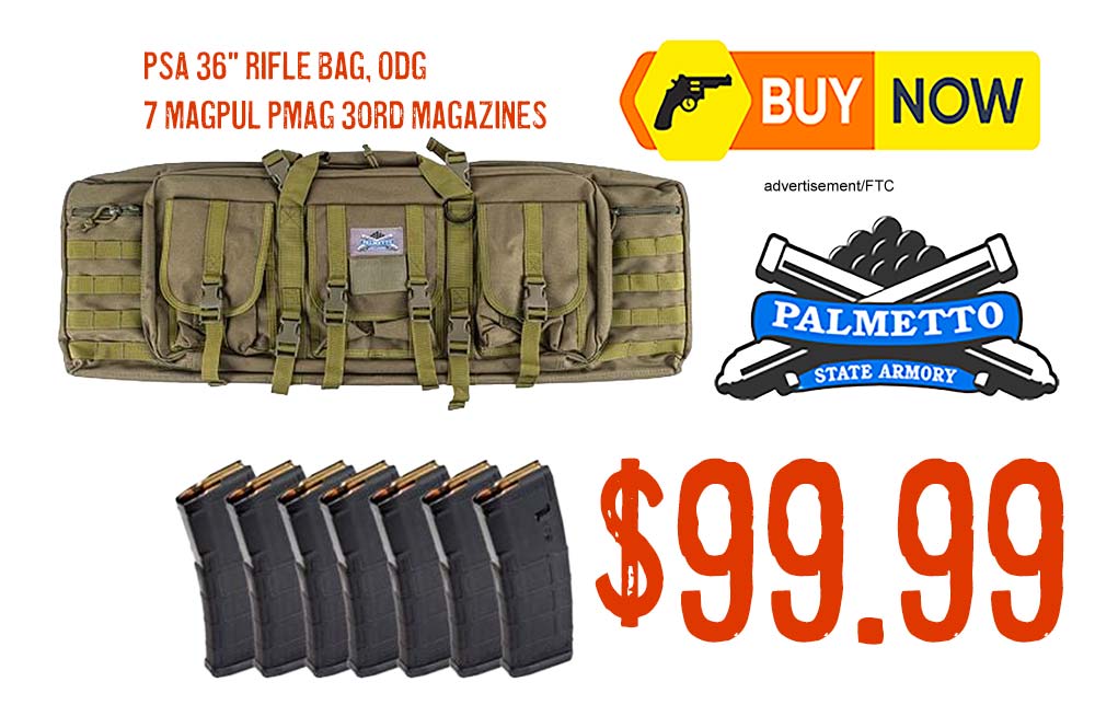 PSA 36" Single Gun Case w/ 7 Magpul PMAG 30 Round AR-15 Mags $99.99