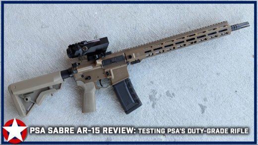 PSA Sabre AR-15 rifle tested at the range