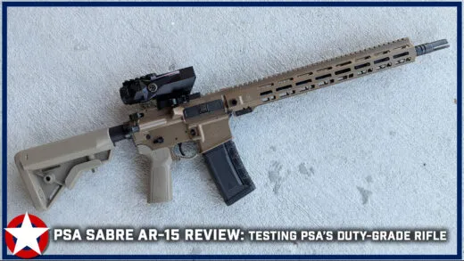PSA Sabre AR-15 rifle tested at the range