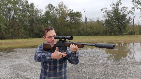 Henry Supreme .300 blackout shooting offhand