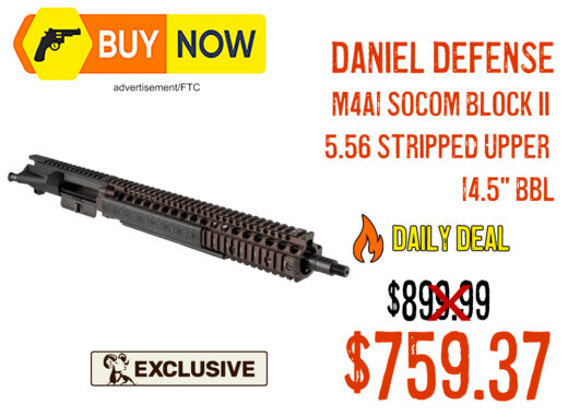 Daniel Defense M4A1 SOCOM Block II 14.5" Stripped Upper &acirc; $759.37